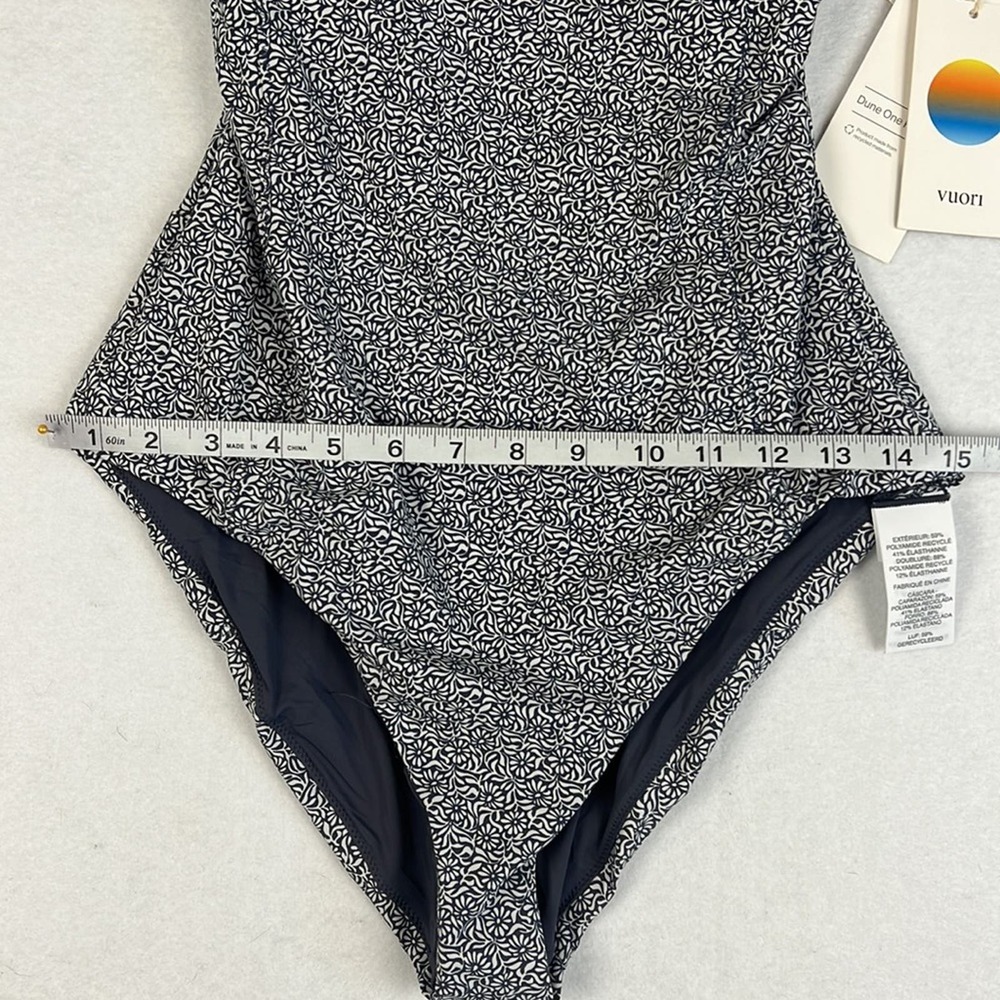 Vuori | Dune One Piece Swimsuit | Azure Mini Samba | Size L NWT - Picture 5 of 11
